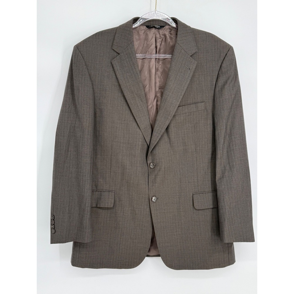 Jos. A. Bank Signature Collection Mens Sz 44 RG Wool Suit Jacket Herringbone